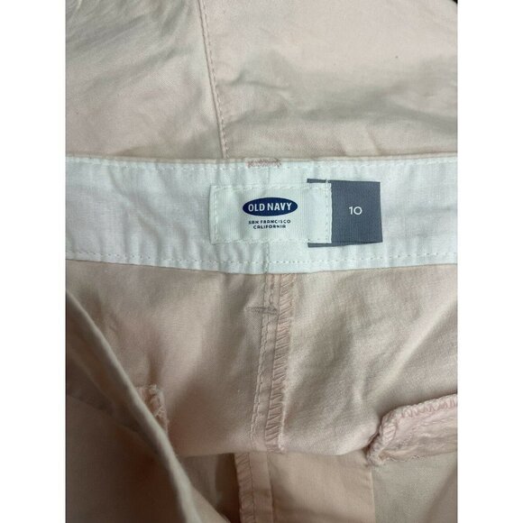 Old Navy Womens 10 Flat Front Shorts Blush Pink - Picture 9 of 10